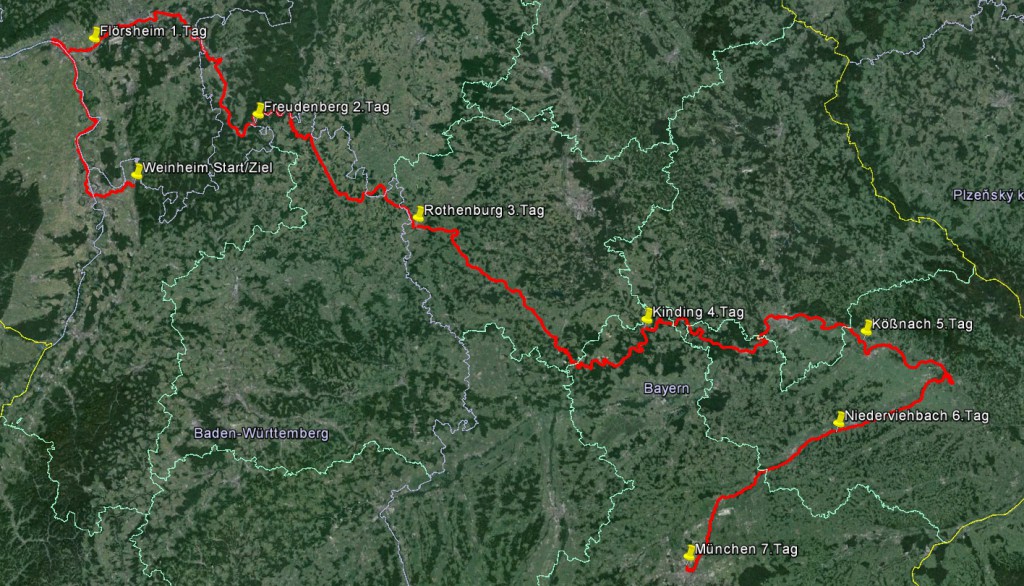 Radtour 2012 Teil 1