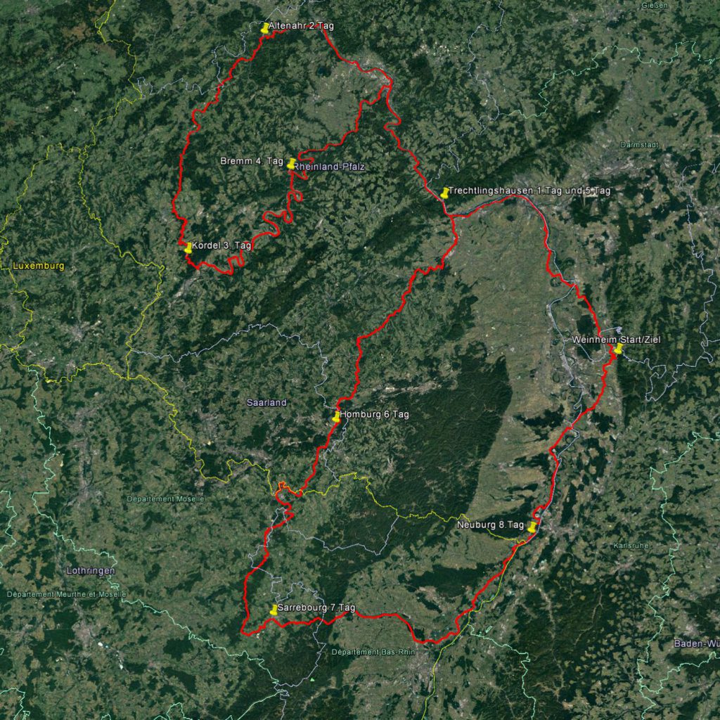 1131 Km in 9 Tagen