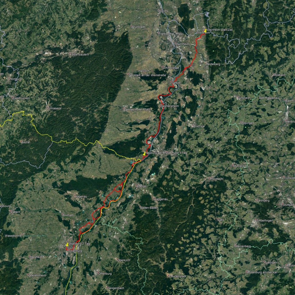 370 Km in 4 Tagen