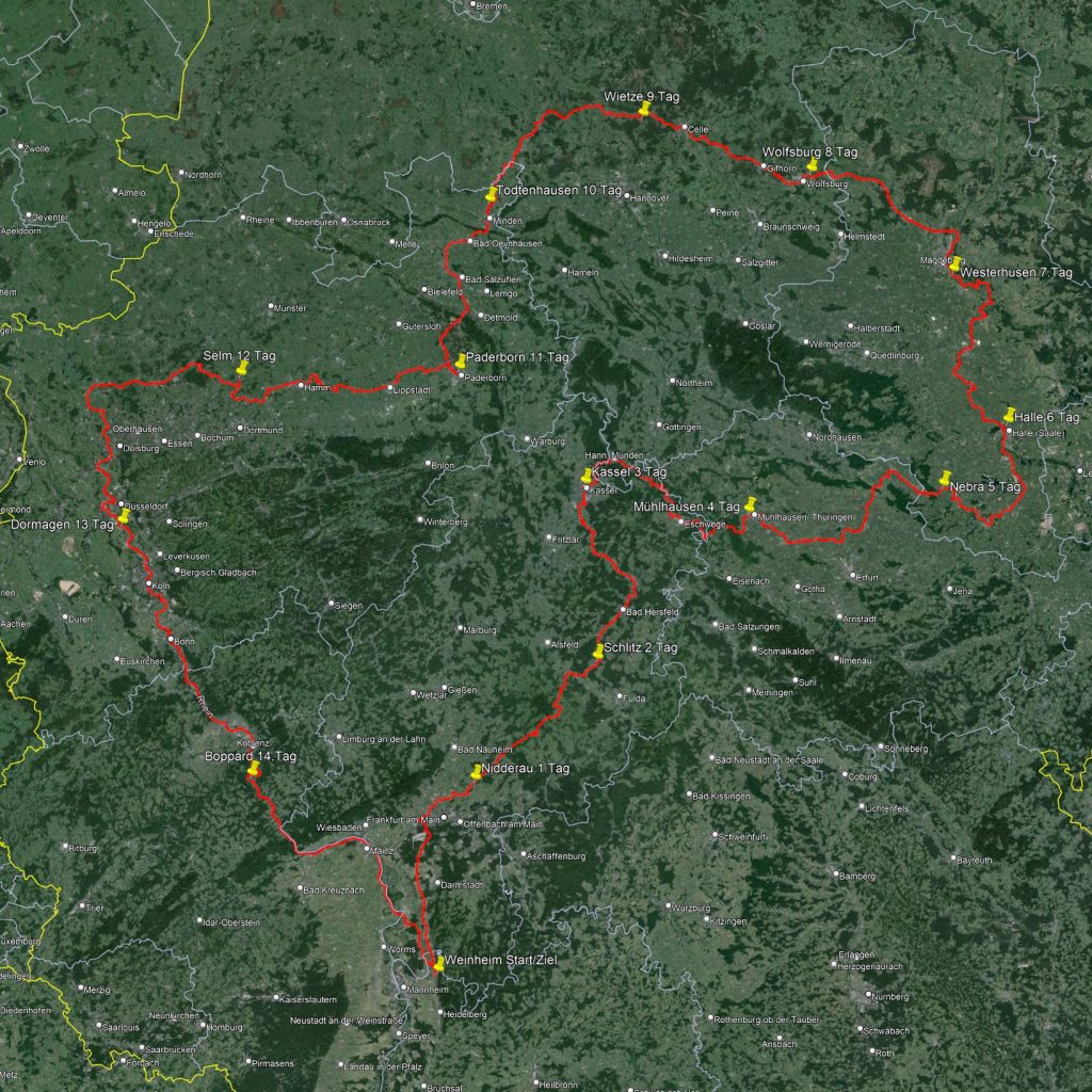 2000 Km in 15 Tagen